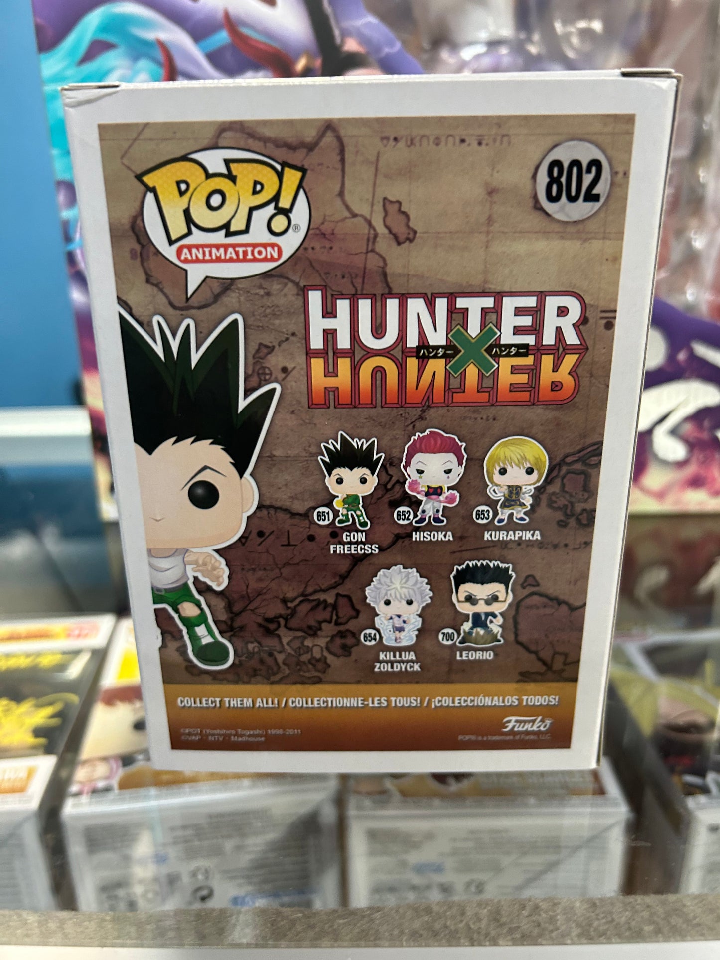 **NOT MINT** FUNKO POP! ANIMATION Gon Freecss #802 HT Exclusive