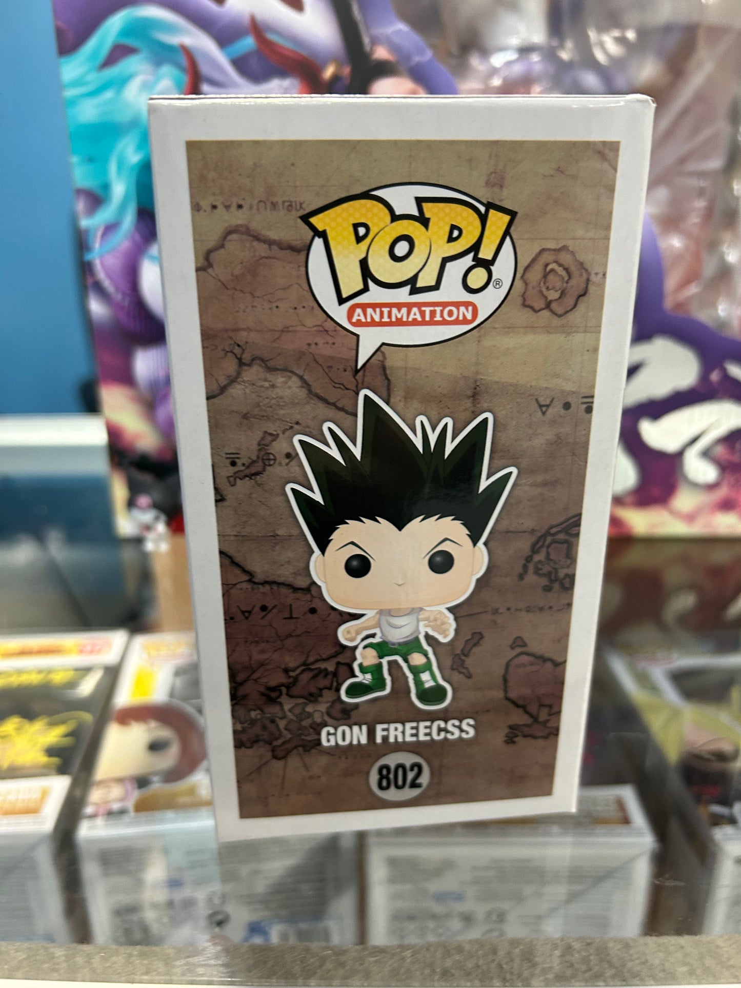 **NOT MINT** FUNKO POP! ANIMATION Gon Freecss #802 HT Exclusive