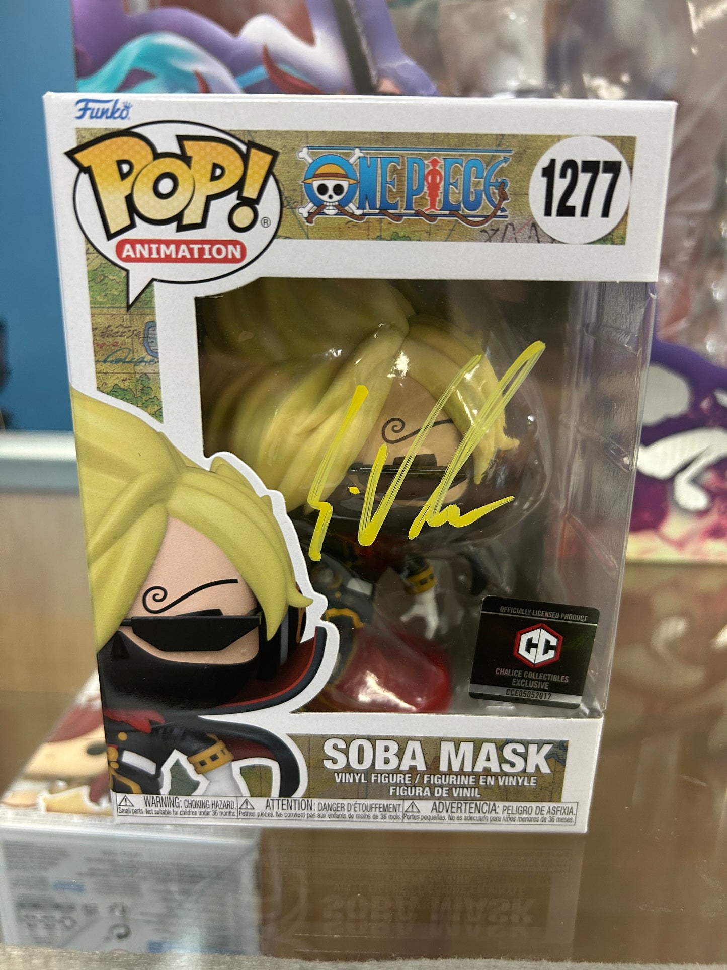 **Autograph / Signed** FUNKO POP! ANIMATION: Soba Mask #1277 **JSA CERTIFIED**