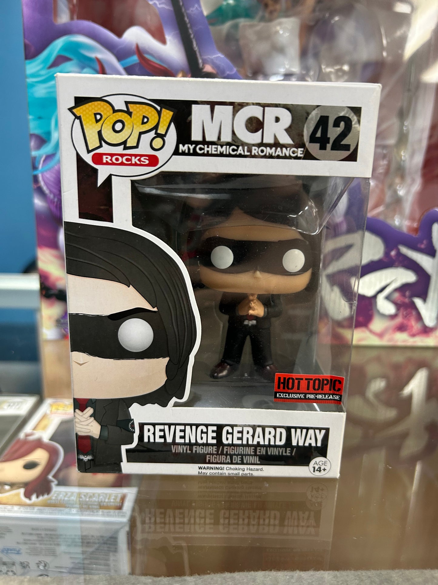 **NOT MINT** FUNKO POP! ROCKS Revenge Gerard Way #42 Hot Topic Pre-Release