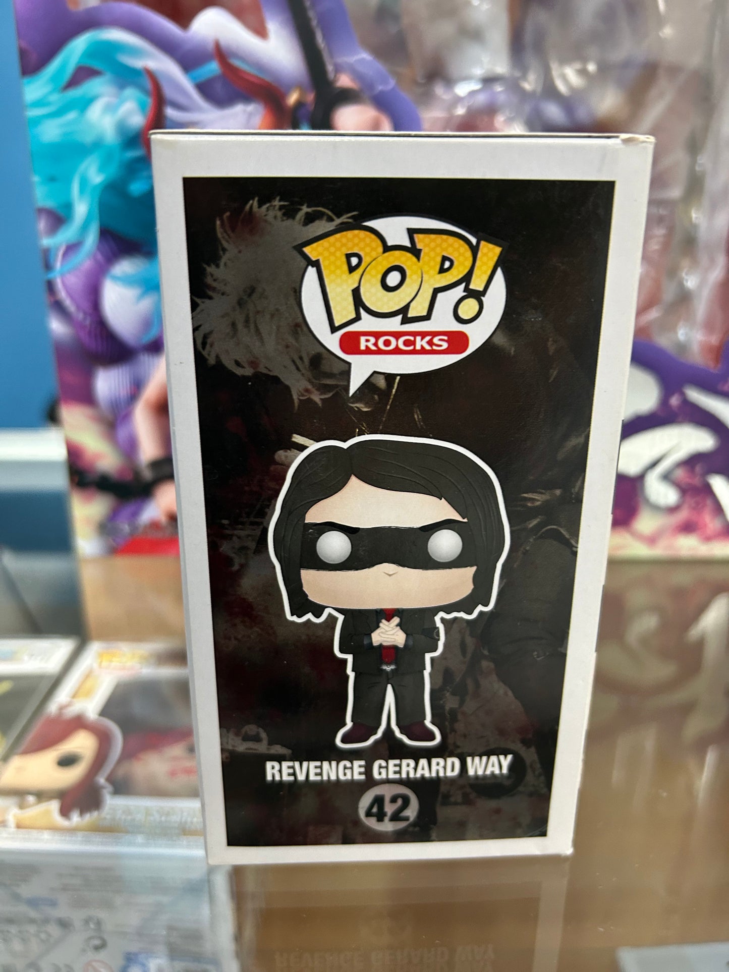 **NOT MINT** FUNKO POP! ROCKS Revenge Gerard Way #42 Hot Topic Pre-Release