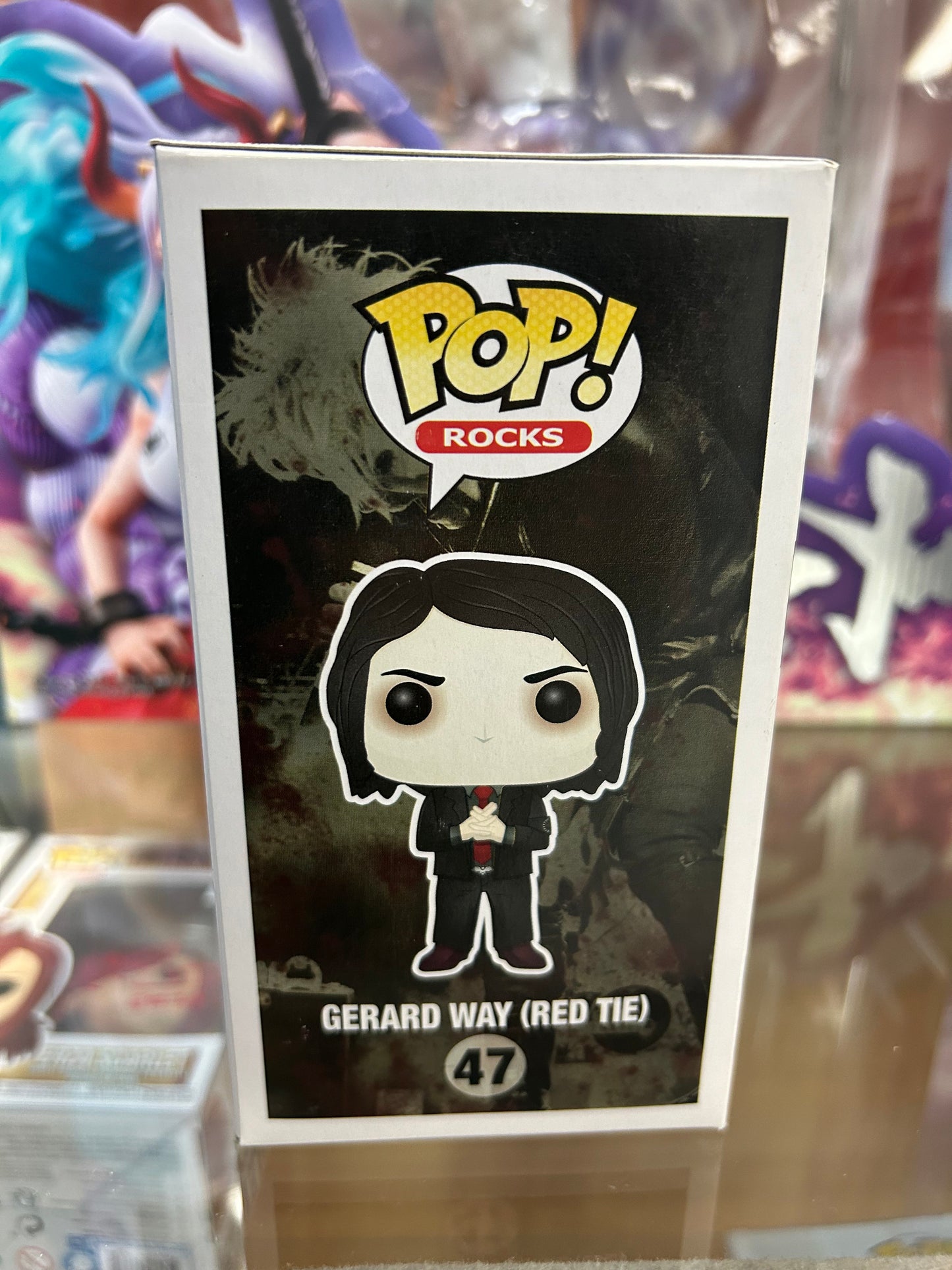 **NOT MINT** FUNKO POP! ROCKS Gerard Way (Red Tie) #47 Hot Topic Exclusive