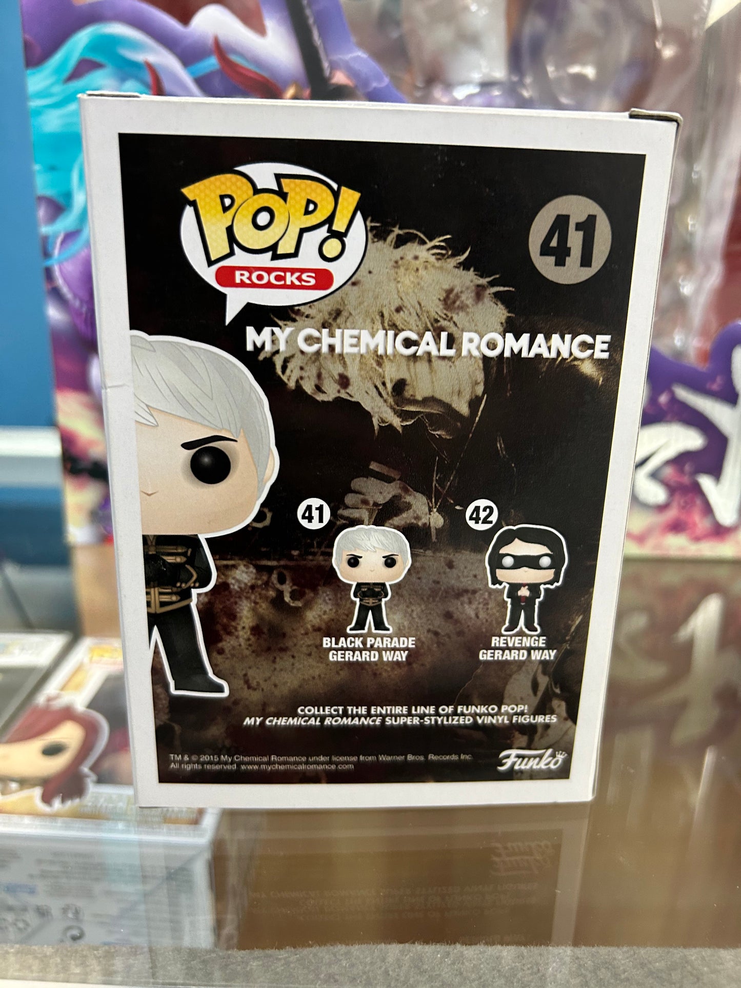 **NOT MINT** FUNKO POP! ROCKS Black Parade Gerard Way #41 First Release