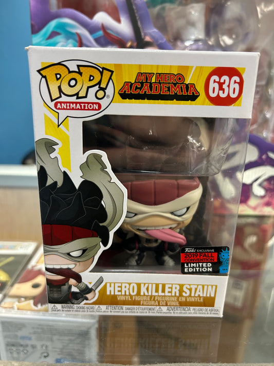 **NOT MINT**  FUNKO POP! ANIMATION Hero Killer Stain #636 Shared Sticker