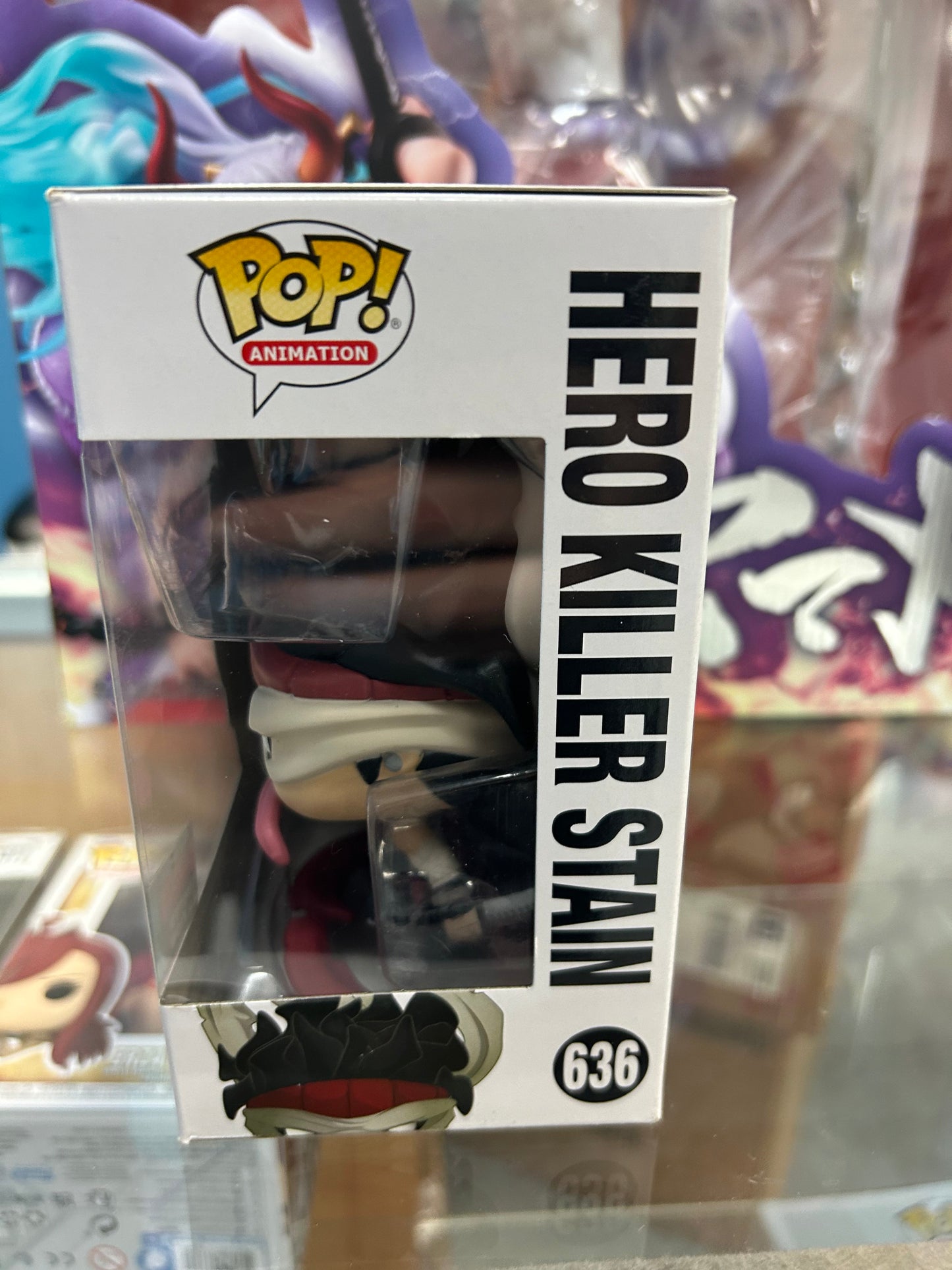 **NOT MINT**  FUNKO POP! ANIMATION Hero Killer Stain #636 Shared Sticker