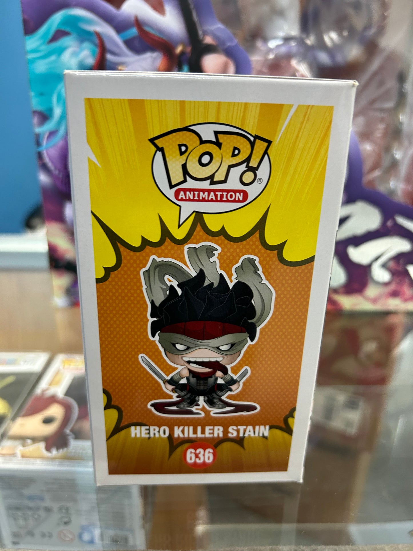 **NOT MINT**  FUNKO POP! ANIMATION Hero Killer Stain #636 Shared Sticker