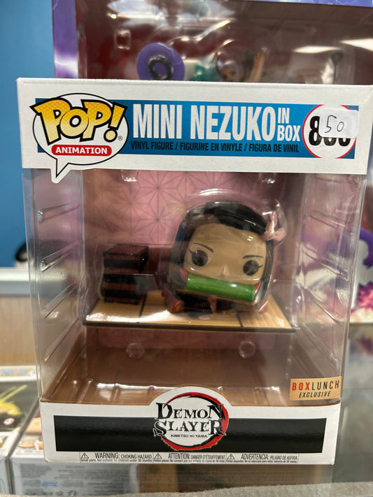 **NOT MINT** FUNKO POP! ANIMATION Mini Nezuko in Box #883 Box Lunch Exclusive