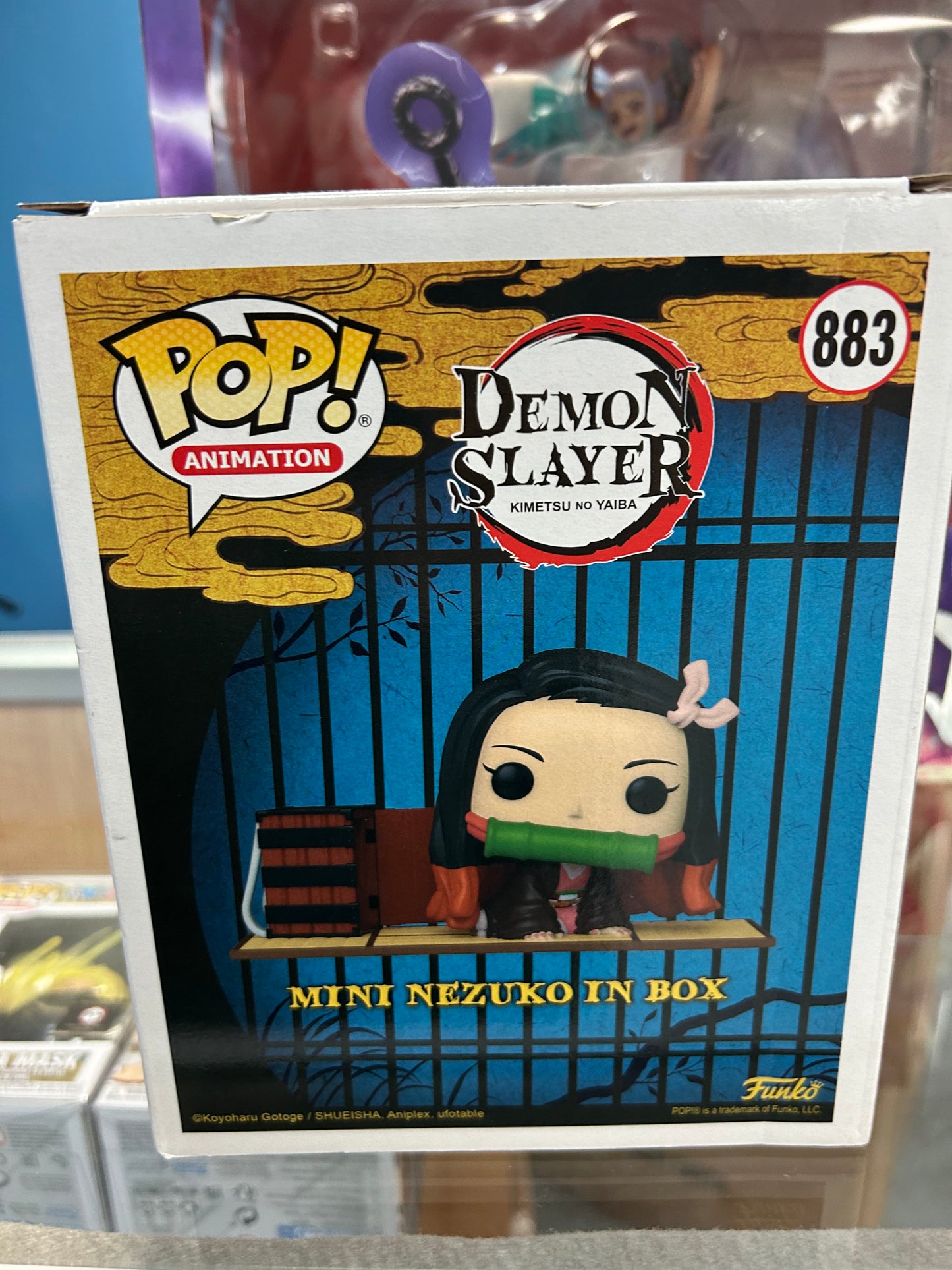 **NOT MINT** FUNKO POP! ANIMATION Mini Nezuko in Box #883 Box Lunch Exclusive