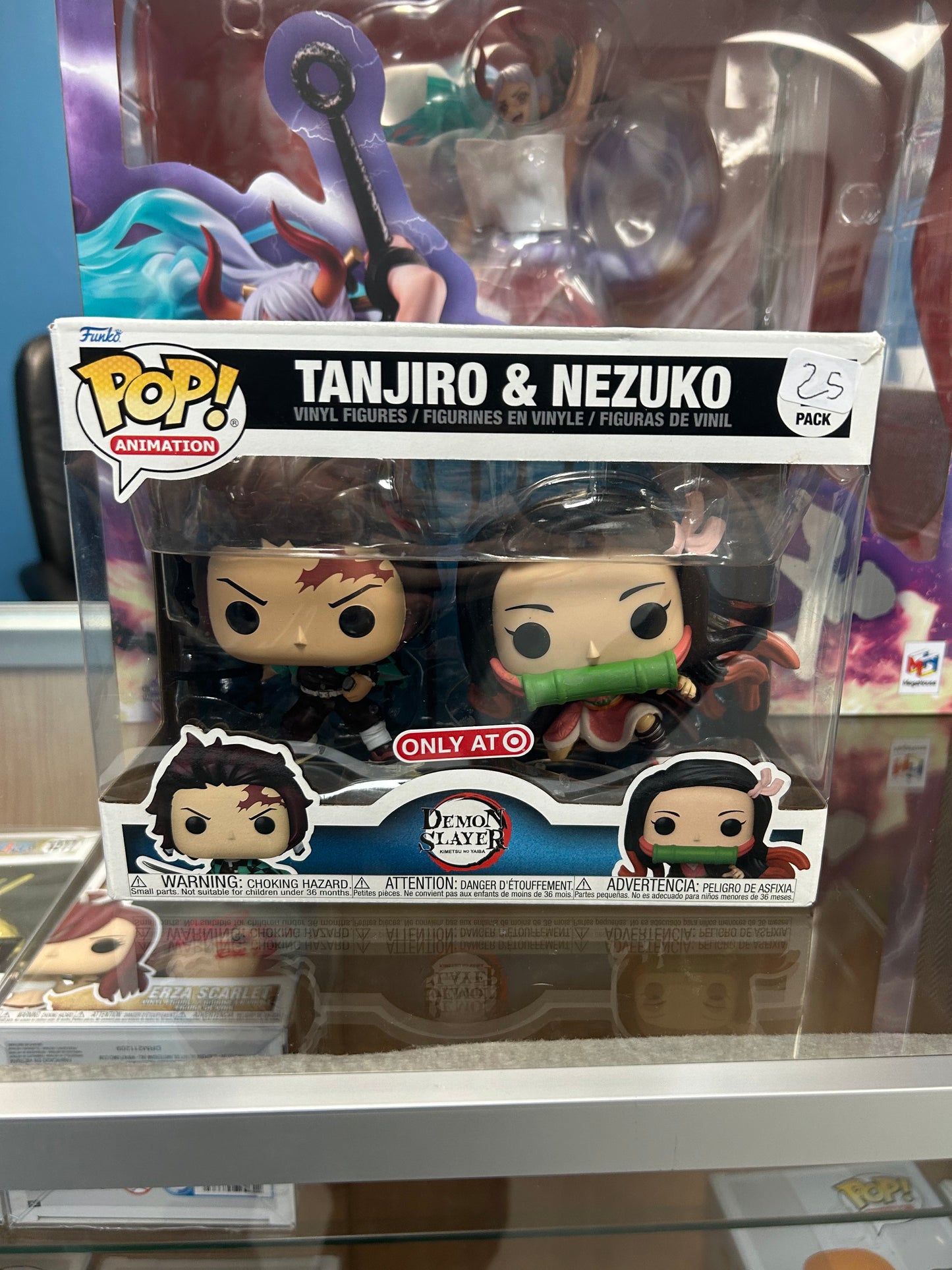 **NOT MINT** FUNKO POP! MOVIES Tanjiro & Nezuko 2-Pack Target Exclusive