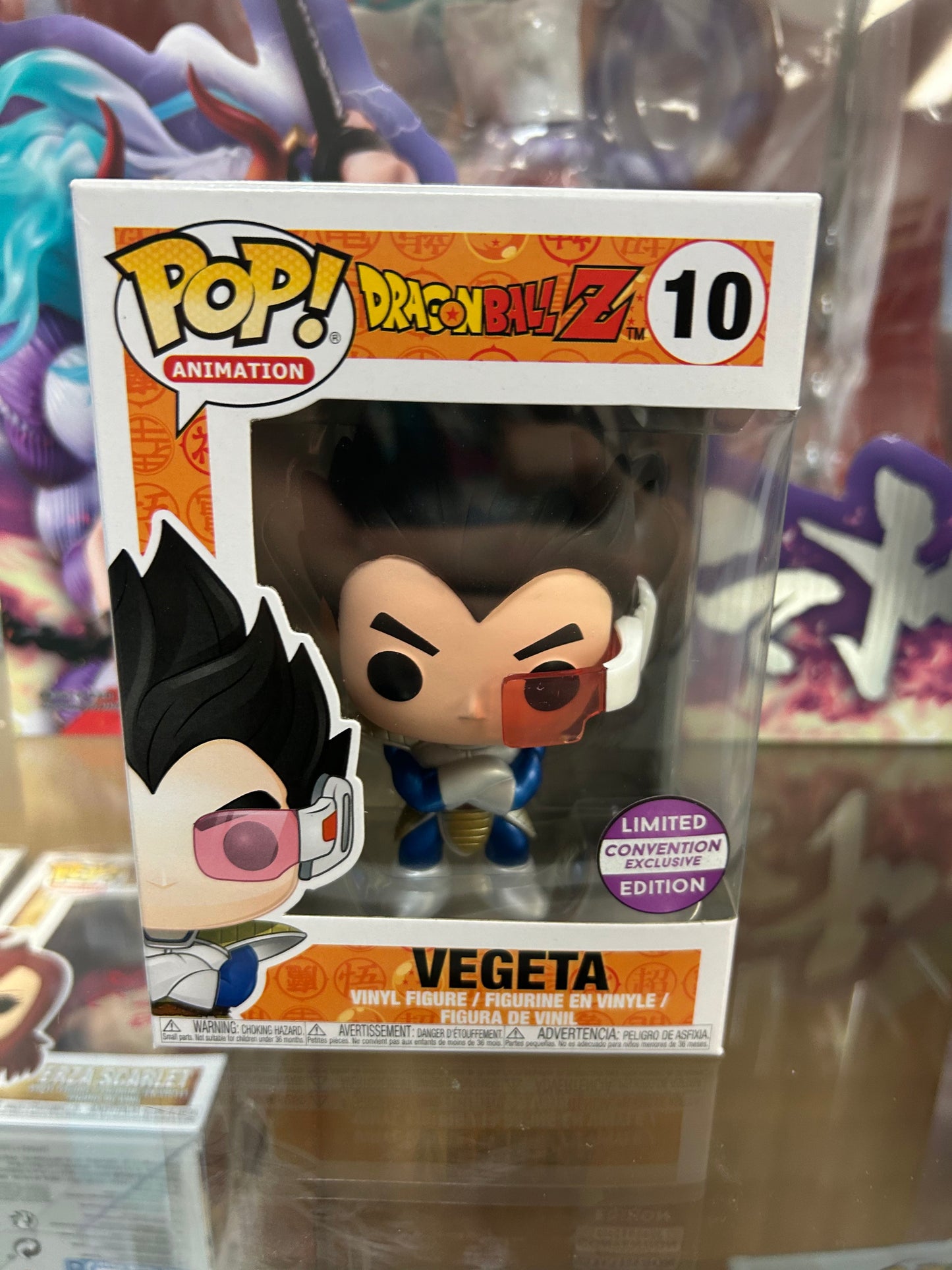 **NOT MINT** FUNKO POP! ANIMATION Vegeta #10 Shared Sticker