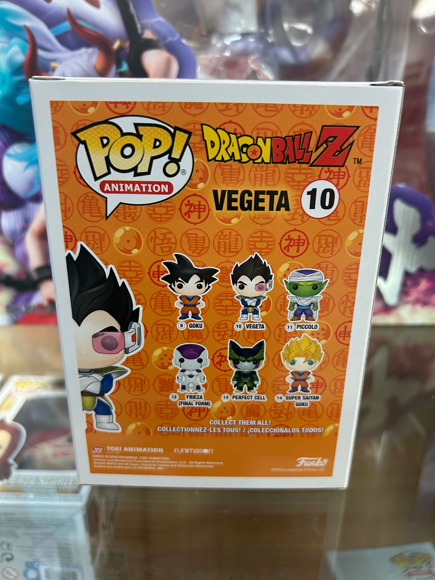 **NOT MINT** FUNKO POP! ANIMATION Vegeta #10 Shared Sticker