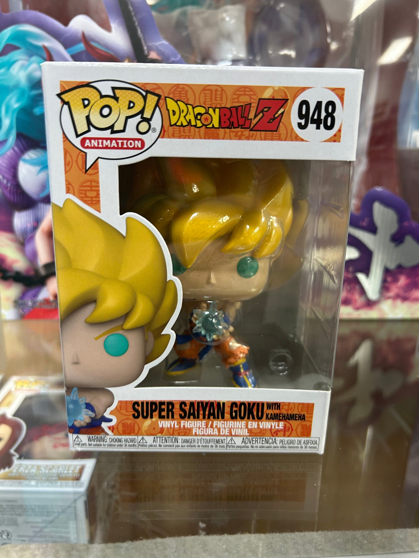 **NOT MINT** FUNKO POP! ANIMATION Super Saiyan Goku with Kamehameha #948