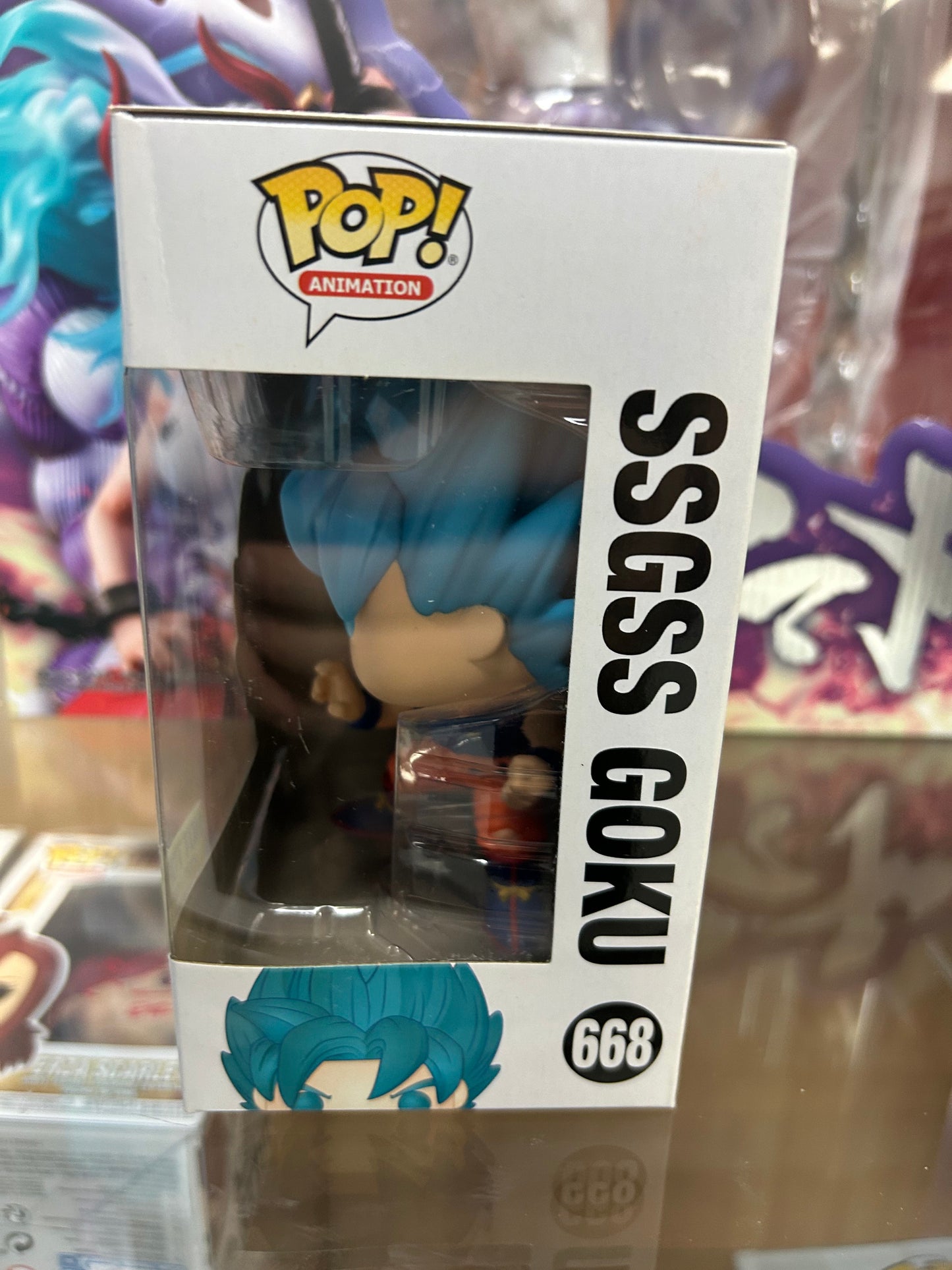 **NOT MINT** FUNKO POP! ANIMATION SSGSS Goku #668 Hot Topic Exclusive