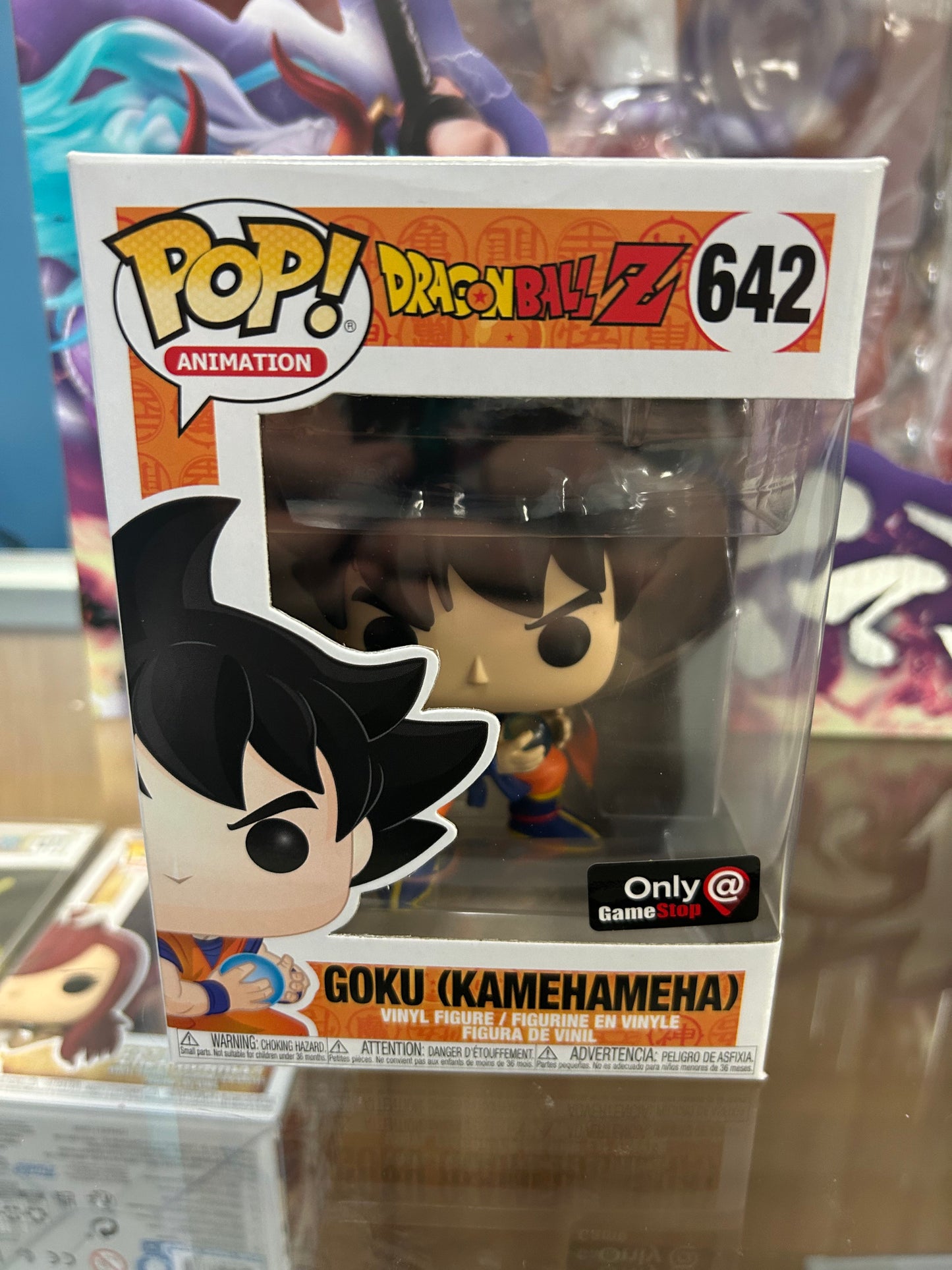 **NOT MINT** FUNKO POP! ANIMATION Goku (Kamehameha) #642 Game Stop Exclusive