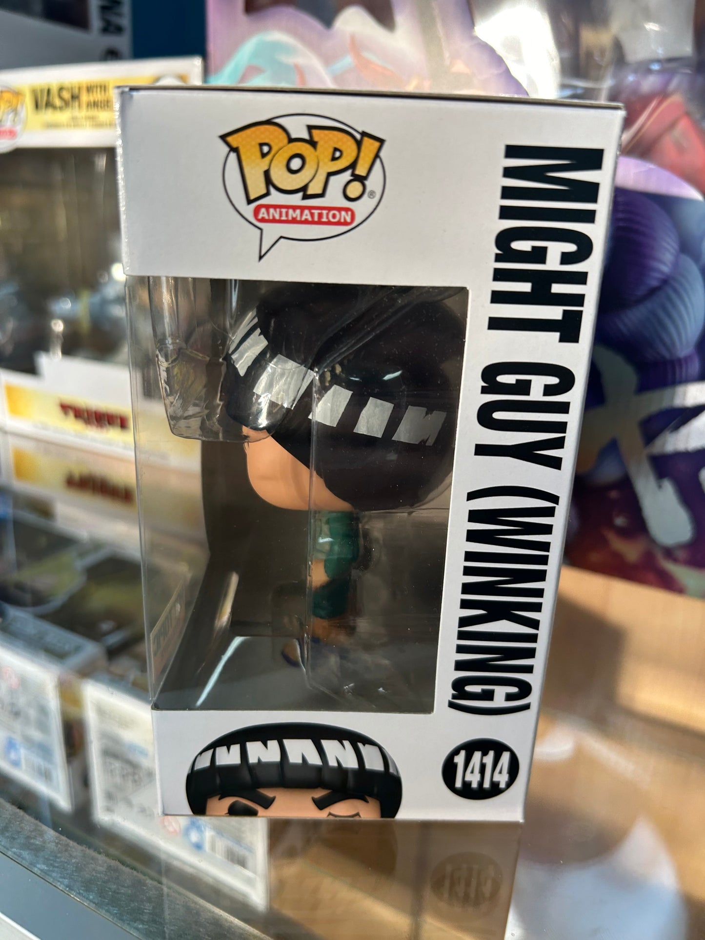 **NOT MINT** FUNKO POP! ANIMATION Might Guy (Winking) #1414 HT Exclusive