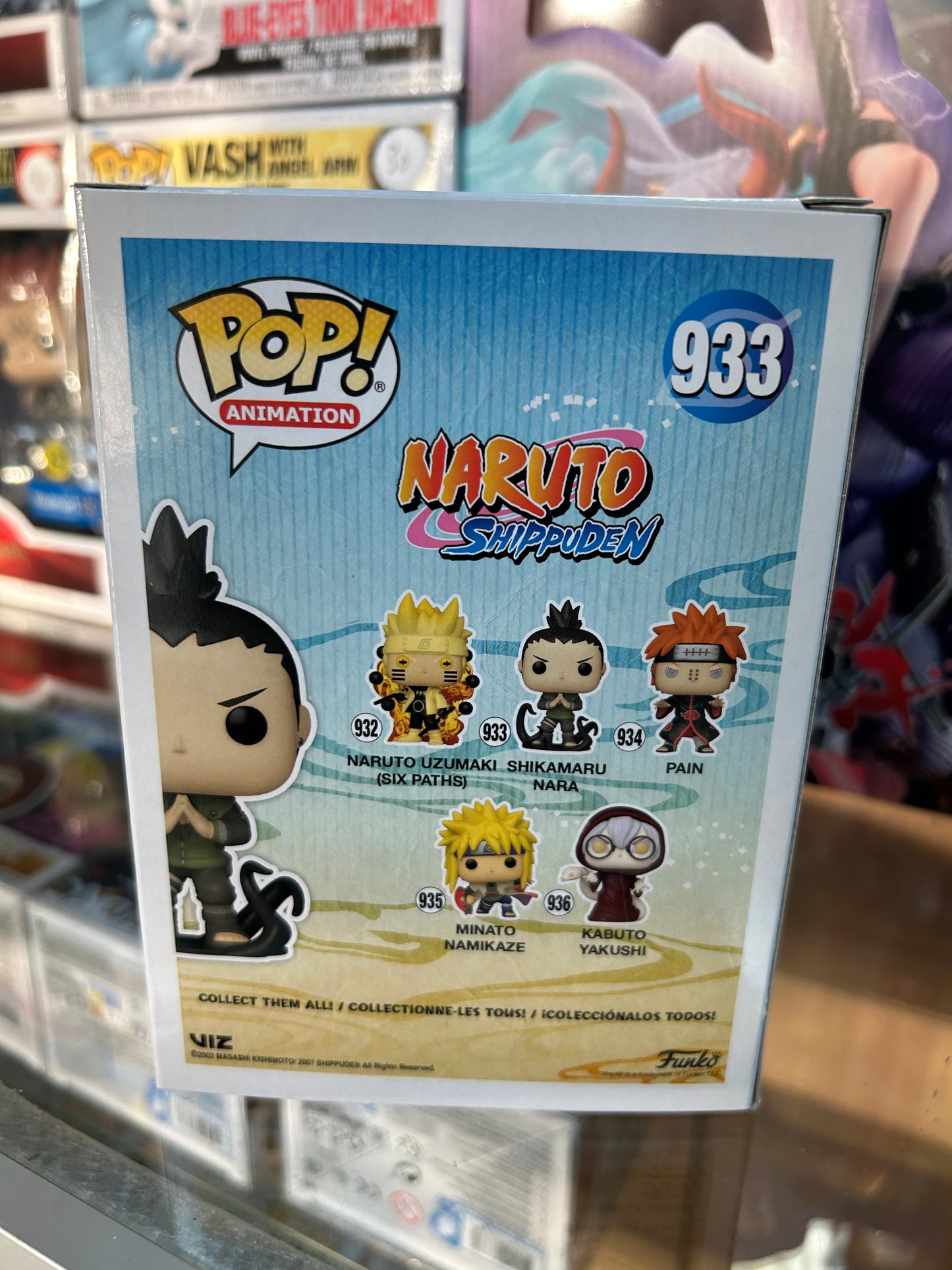 **NOT MINT** FUNKO POP! ANIMATION Shikamaru Nara #933