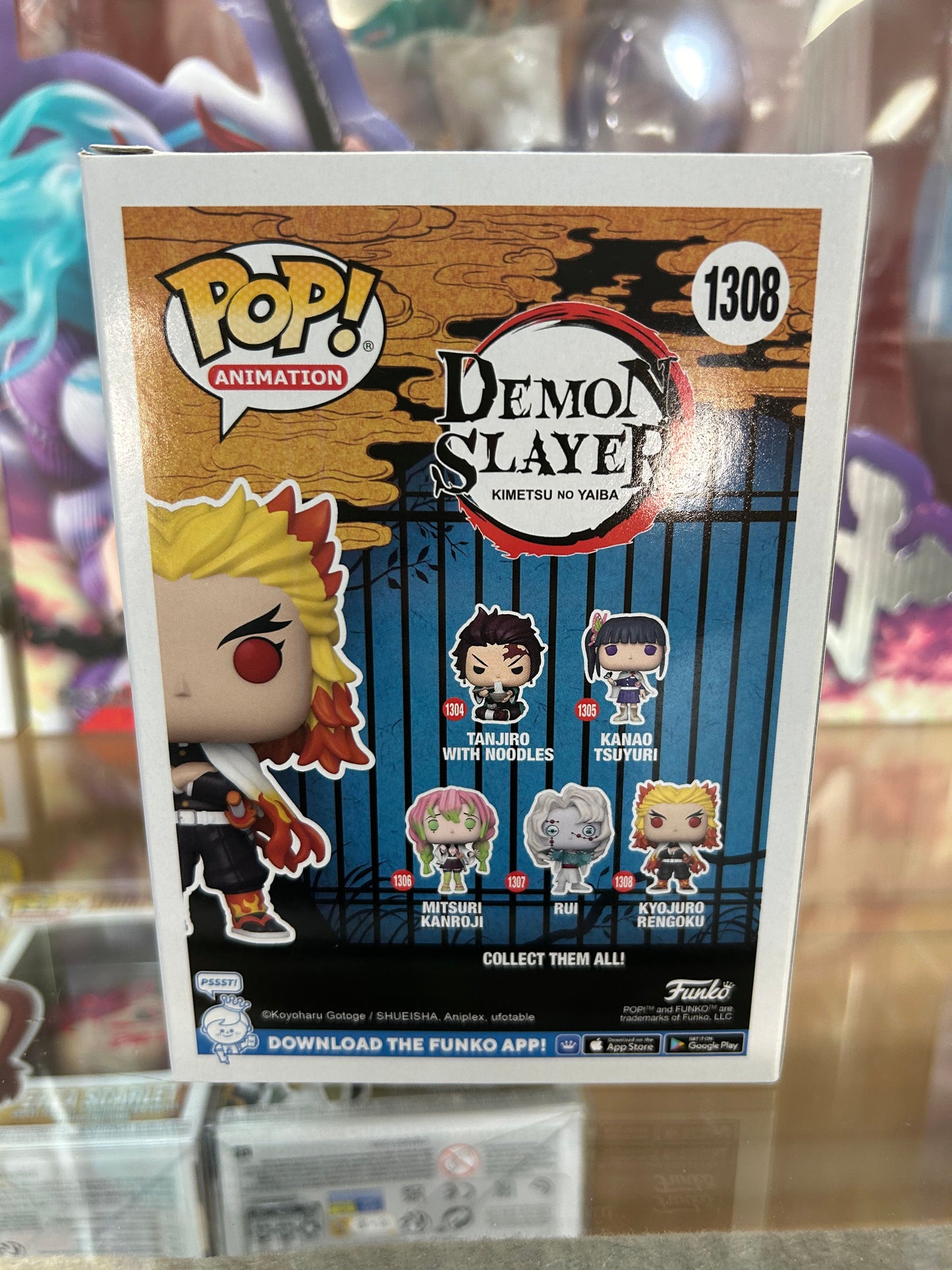 **NOT MINT** FUNKO POP! ANIMATION Kyojuro Rengoku #1380 Walmart Glow in the Dark