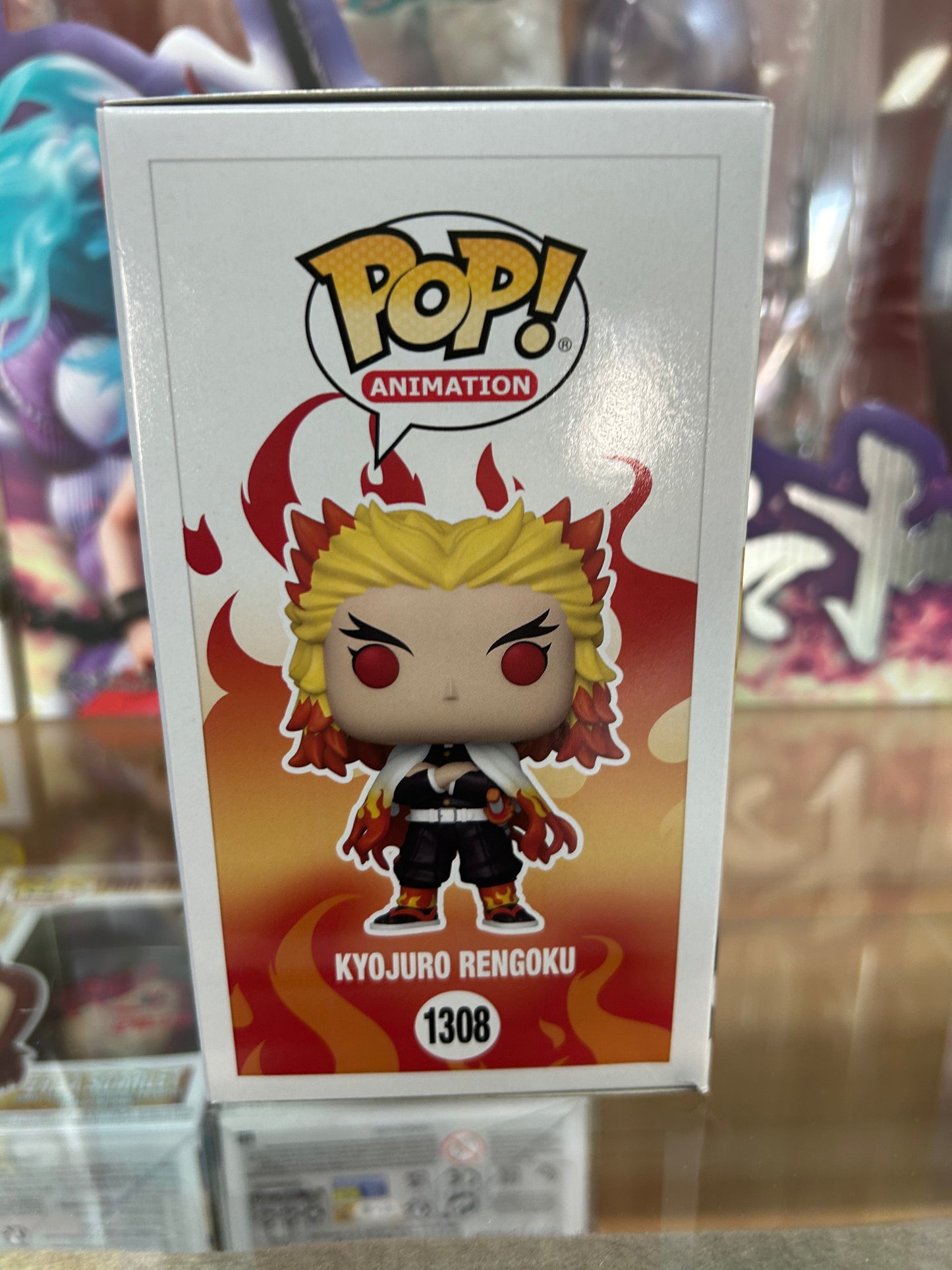 **NOT MINT** FUNKO POP! ANIMATION Kyojuro Rengoku #1380 Walmart Glow in the Dark