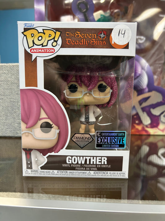 **NOT MINT** FUNKO POP! ANIMATION Gowther #1498 Diamond EE Exclusive