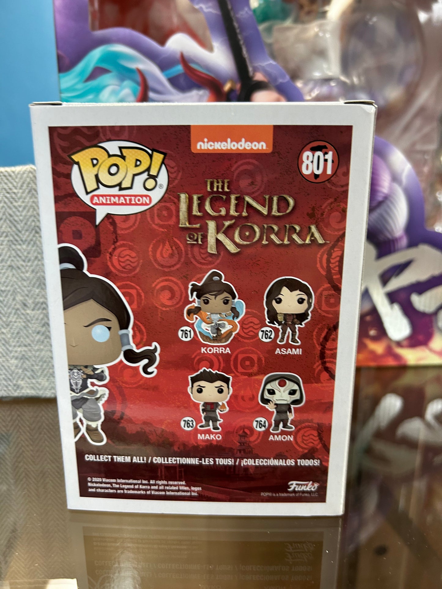 **NOT MINT** FUNKO POP! ANIMATION Korra #801 Hot Topic Glow Chase