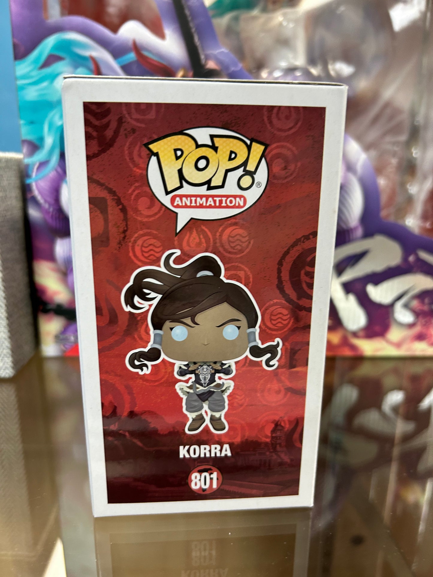 **NOT MINT** FUNKO POP! ANIMATION Korra #801 Hot Topic Glow Chase