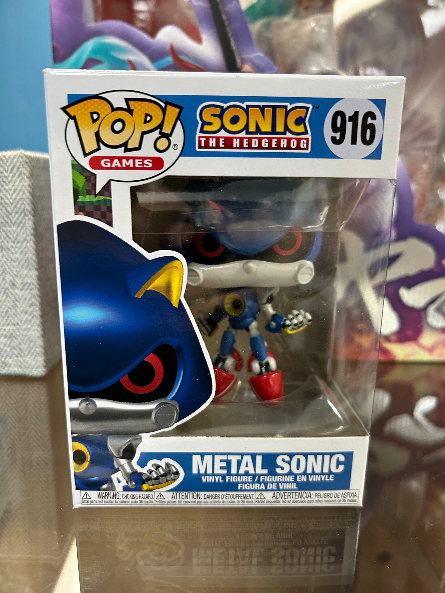 **NOT MINT** FUNKO POP! GAMES Metal Sonic #916