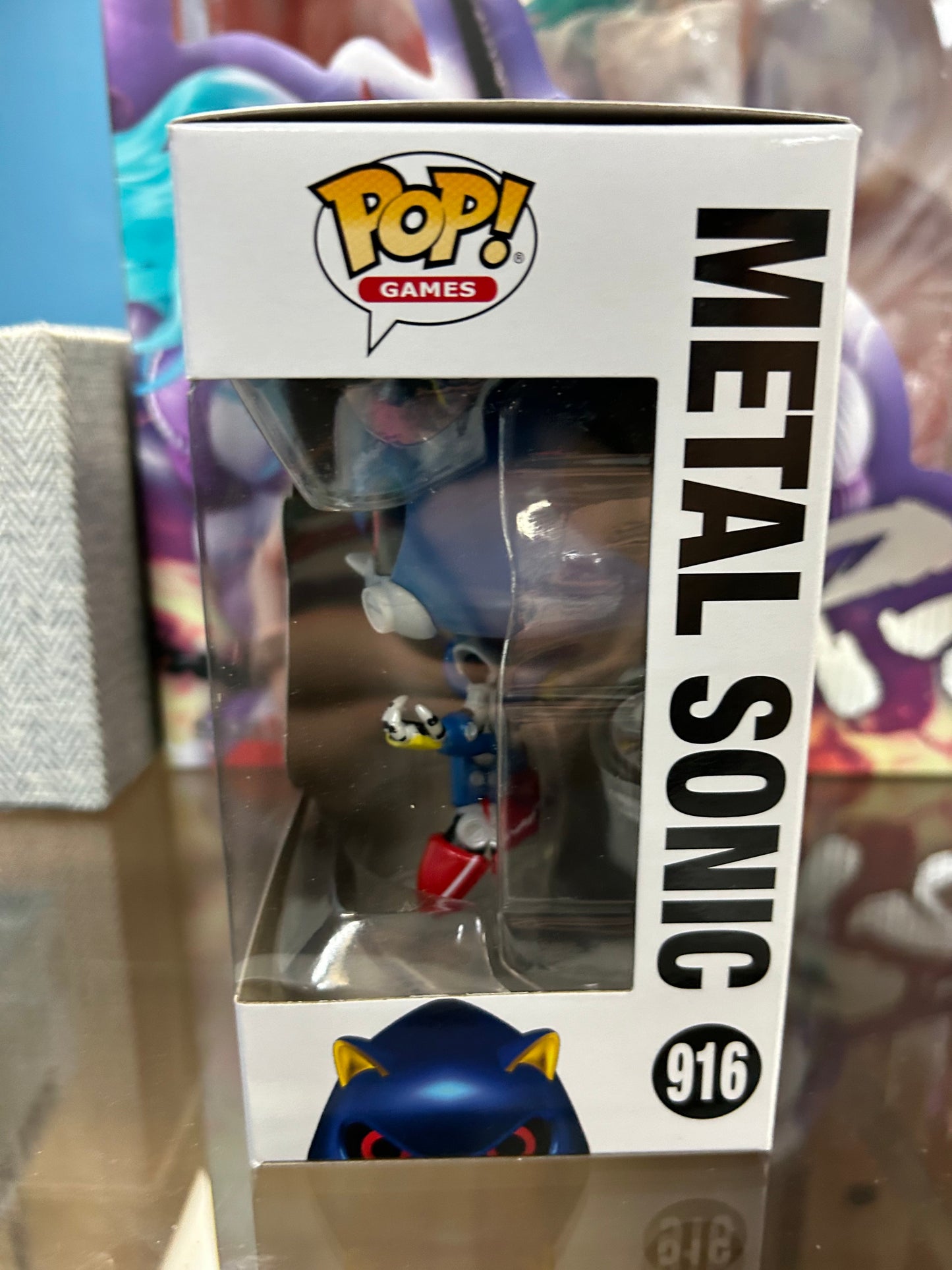 **NOT MINT** FUNKO POP! GAMES Metal Sonic #916