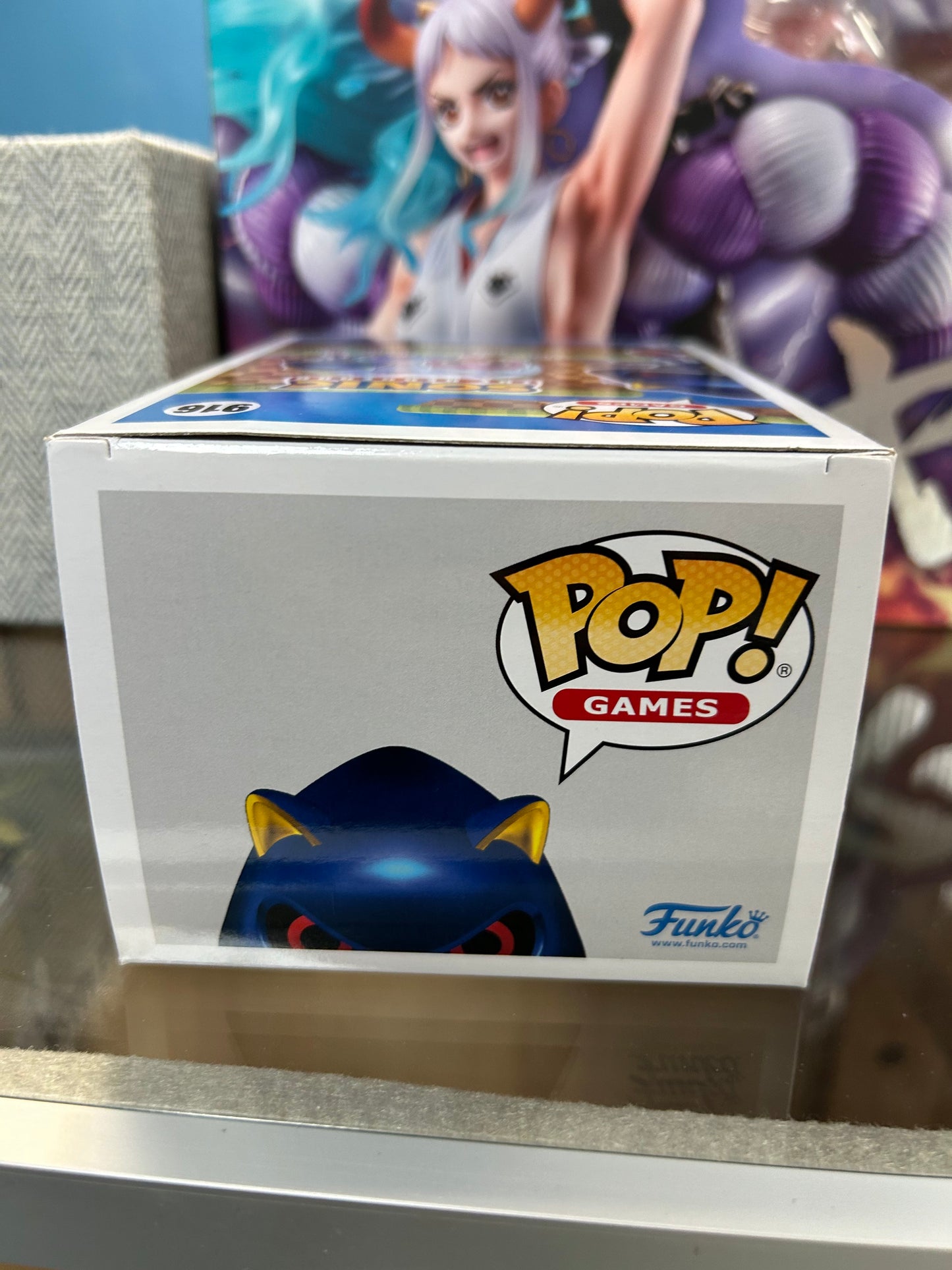 **NOT MINT** FUNKO POP! GAMES Metal Sonic #916