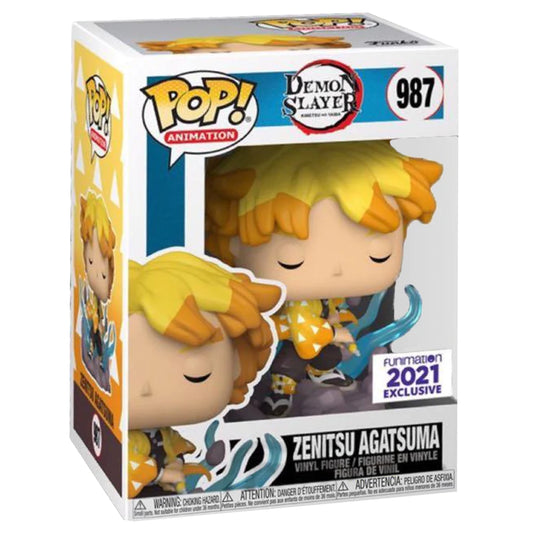 FUNKO POP! ANIMATION Zenitsu Agatsuma #987 Funimation 2021